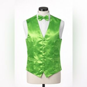 St. Patrick’s Day Green Satin Vest & Accessories – Mix & Match